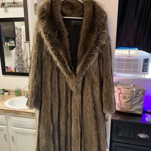 Sak-fifth Avenue raccoon fur coat